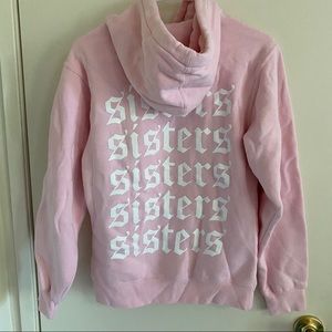 James Charles Sisters Apparel Light Pink Hoodie
